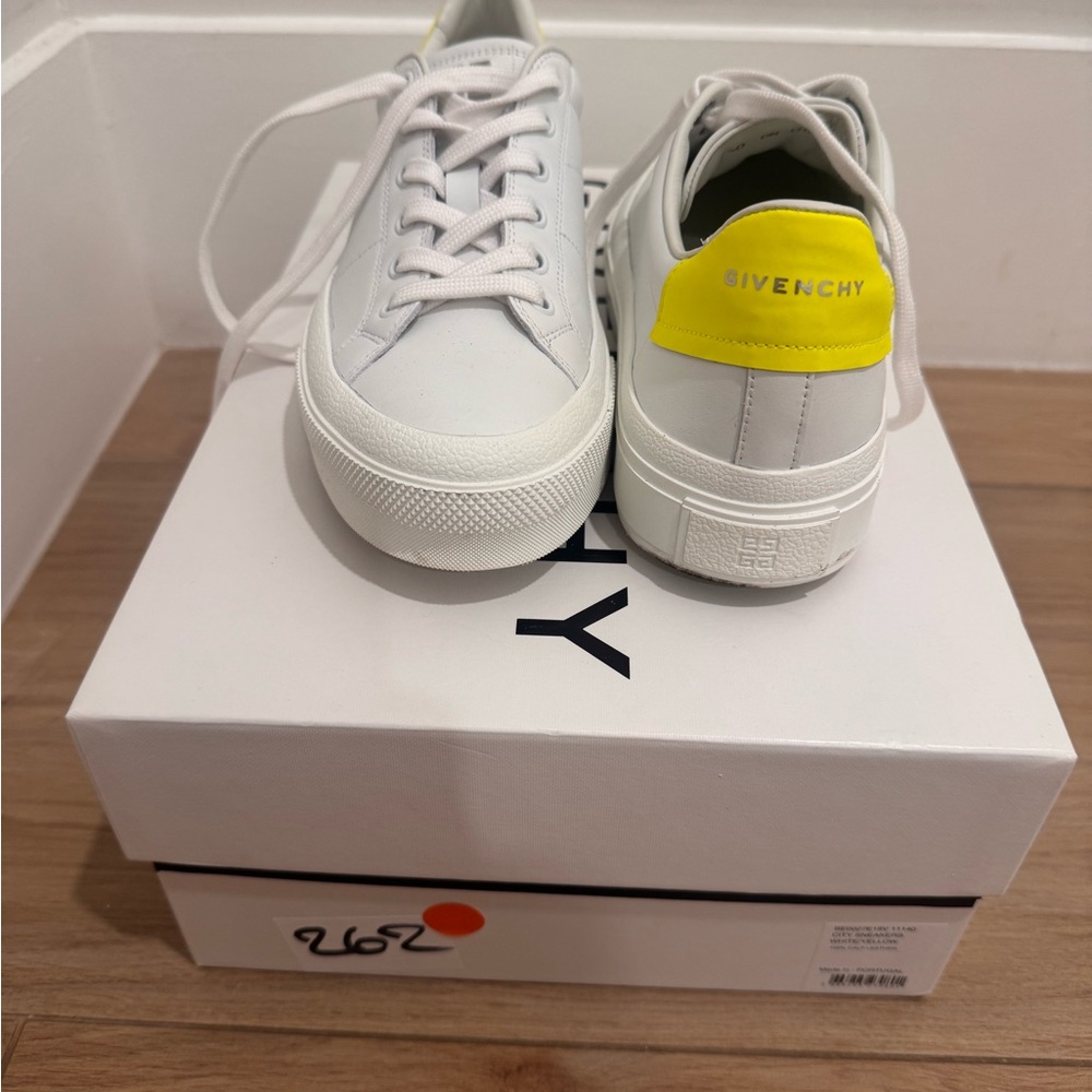 Givenchy White and Yellow Sneakers